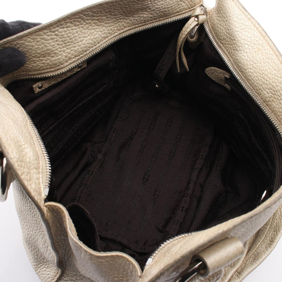 Celine Handbag Bittersweet Metallic Silver Leather Hand Bag — view 3