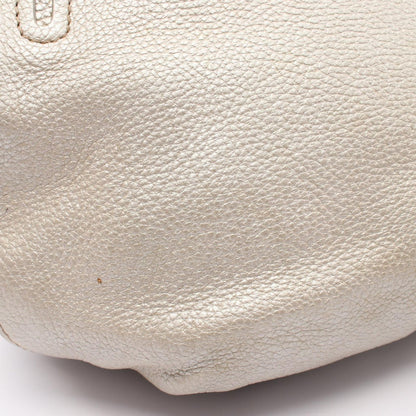 Celine Handbag Bittersweet Metallic Silver Leather Hand Bag — view 5