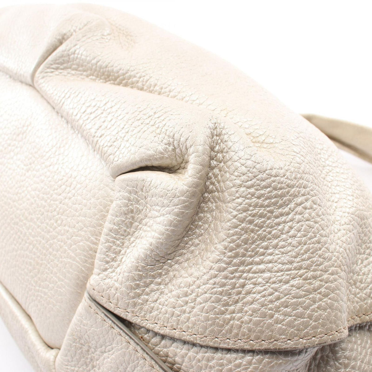 Celine Handbag Bittersweet Metallic Silver Leather Hand Bag — view 7