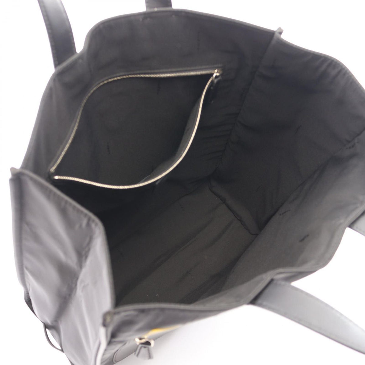 Fendi Tote Bag Bugs Monster Black Nylon Leather — view 3