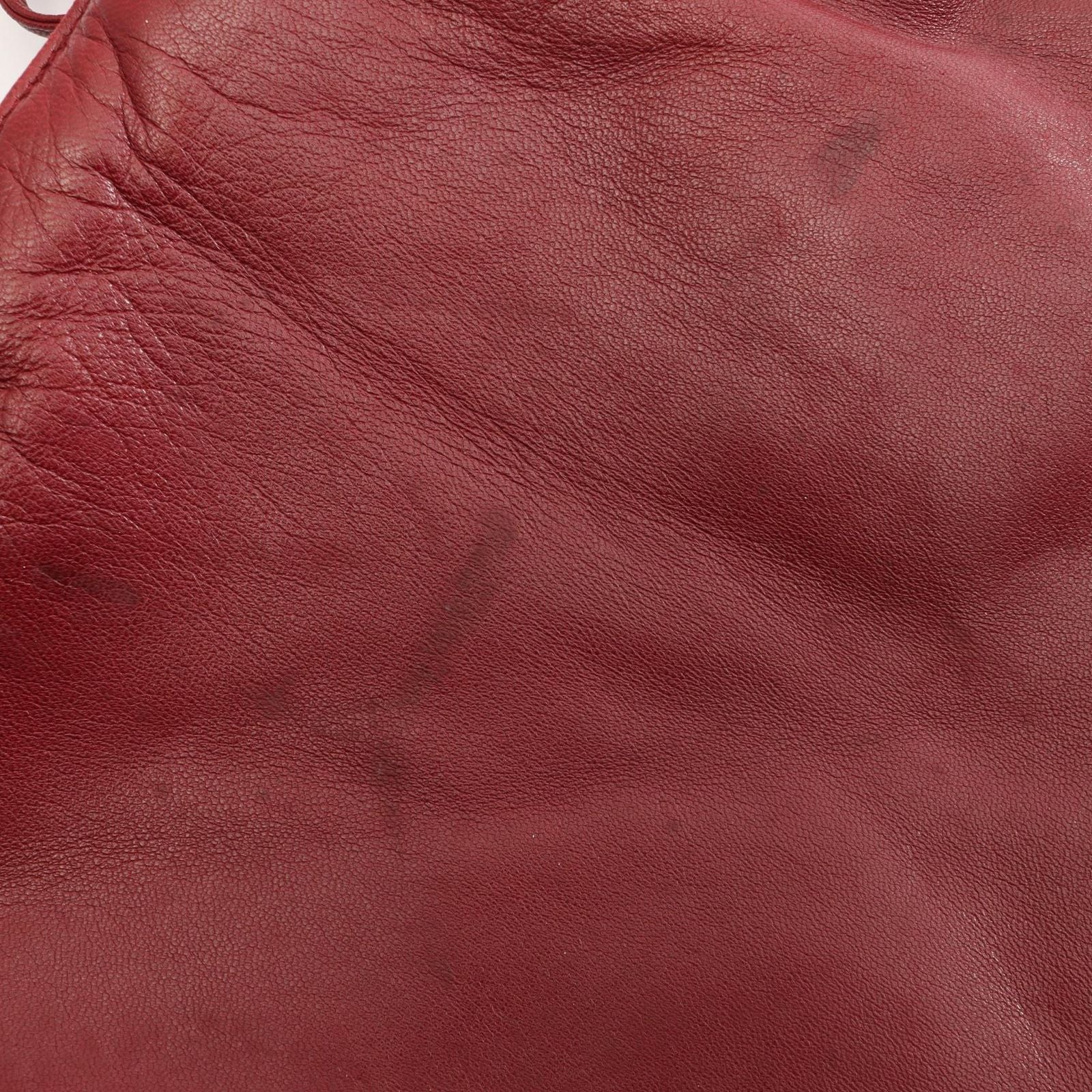 Loewe Shoulder Bag Anagram Bordeaux Leather — view 7
