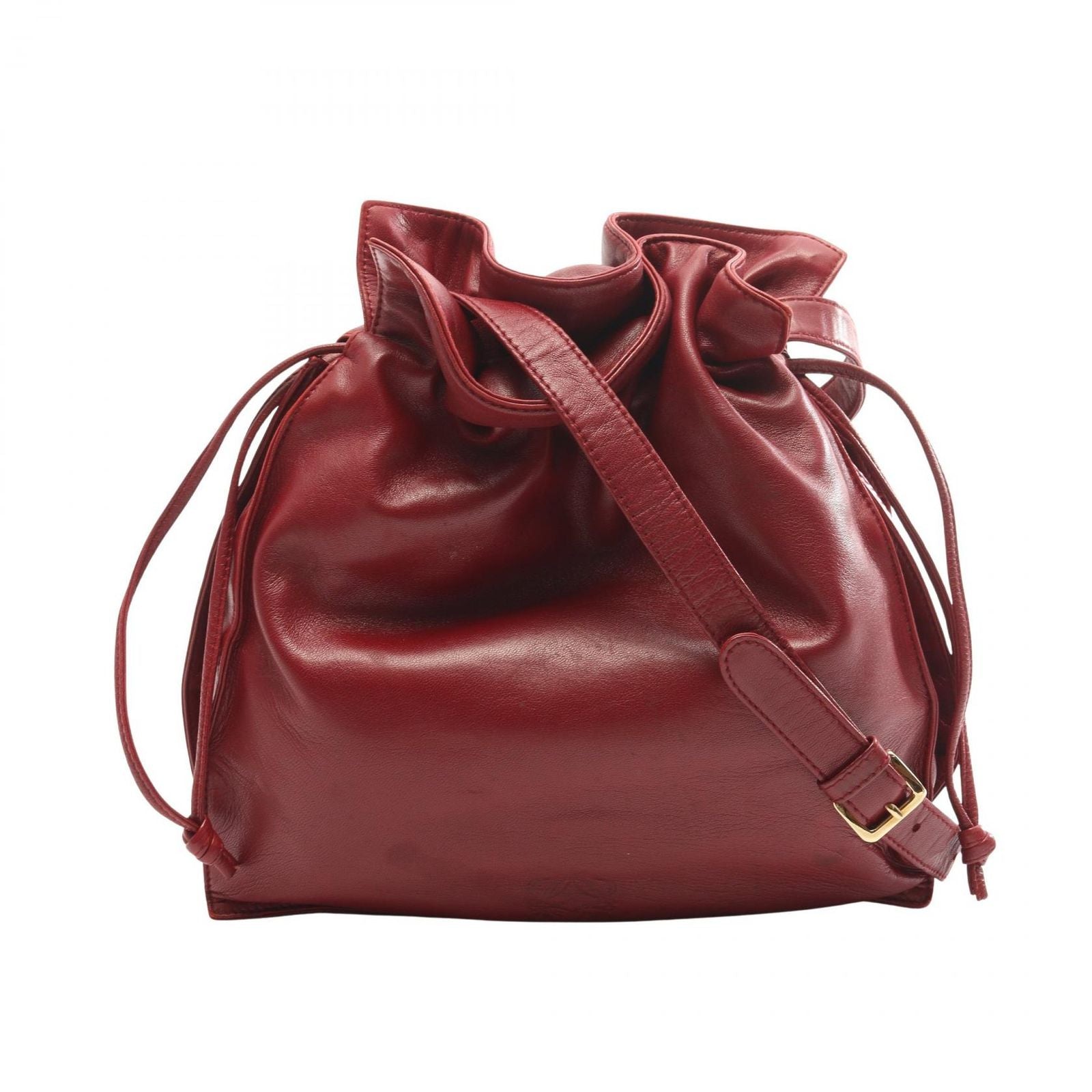 Loewe Shoulder Bag Anagram Bordeaux Leather