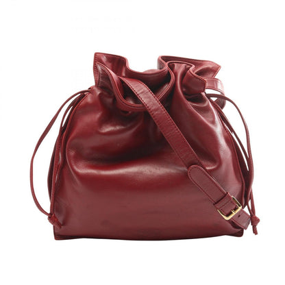 Loewe Shoulder Bag Anagram Bordeaux Leather