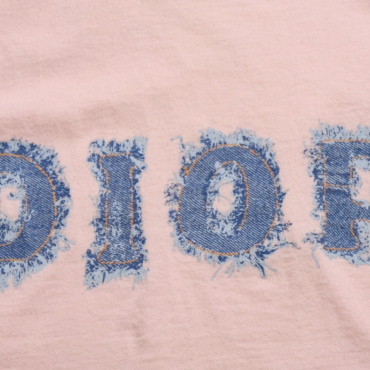 Dior Denim Logo Sleeveless Tank Top Galliano Era 36 — view 7