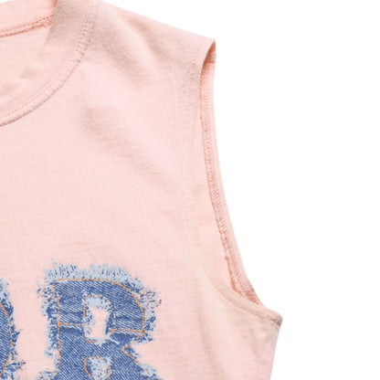 Dior Denim Logo Sleeveless Tank Top Galliano Era 36 — view 4