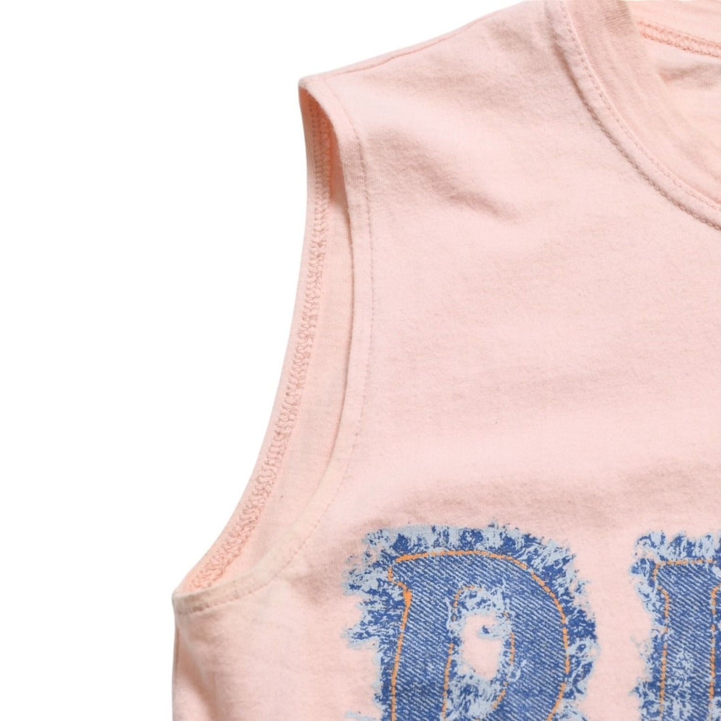 Dior Denim Logo Sleeveless Tank Top Galliano Era 36 — view 5