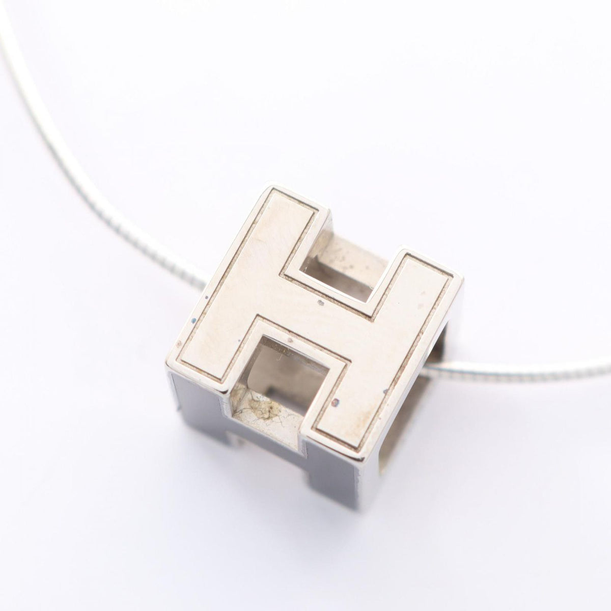 Hermes Necklace Cage d'H Cube Stainless Steel — view 7
