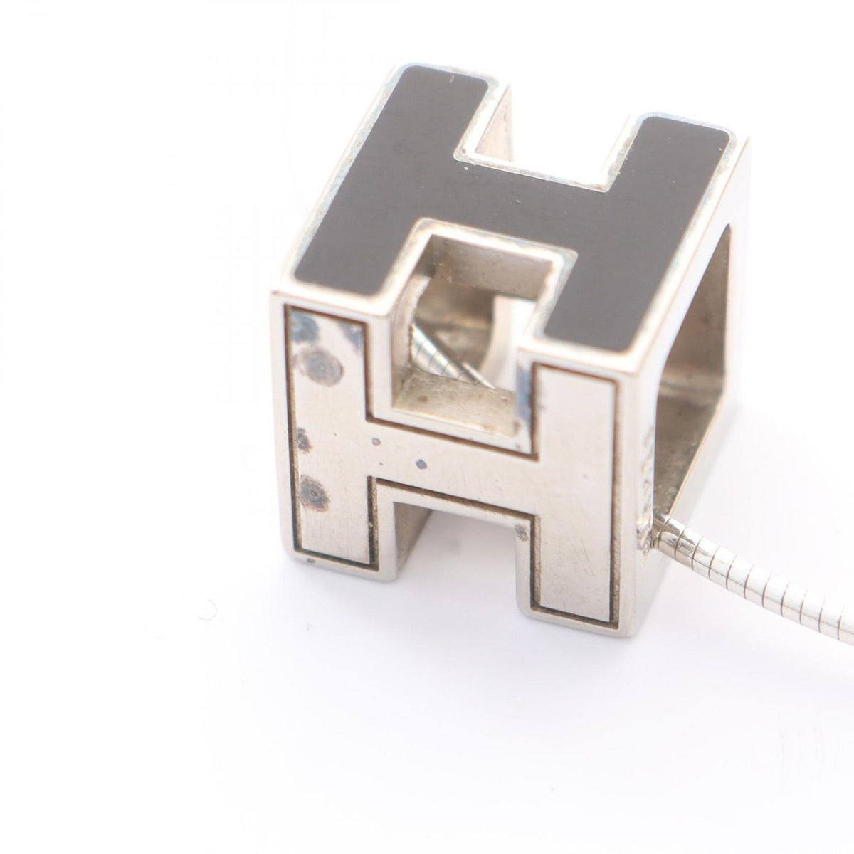 Hermes Necklace Cage d'H Cube Stainless Steel — view 6