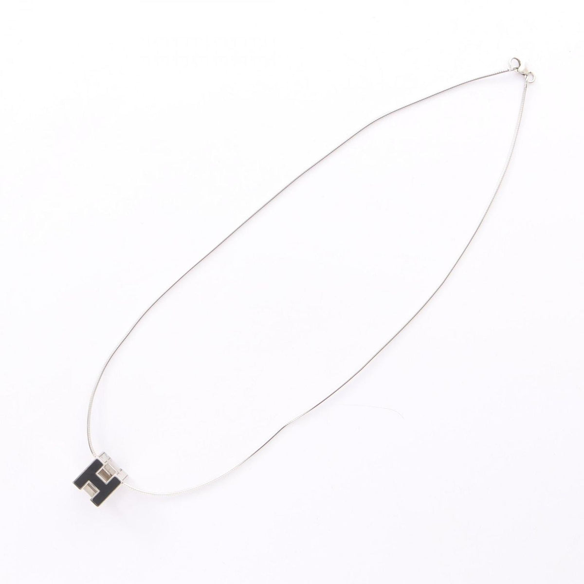 Hermes Necklace Cage d'H Cube Stainless Steel — view 2