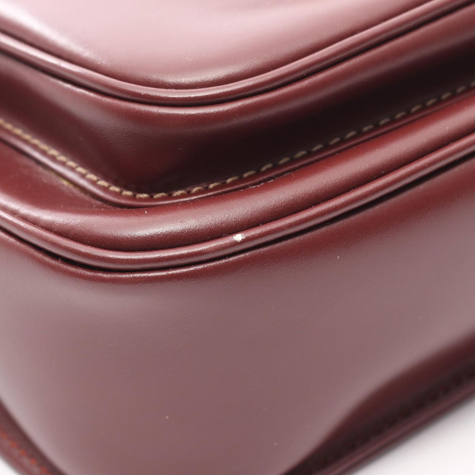 Cartier Shoulder Bag Must Line Bordeaux Leather — view 8