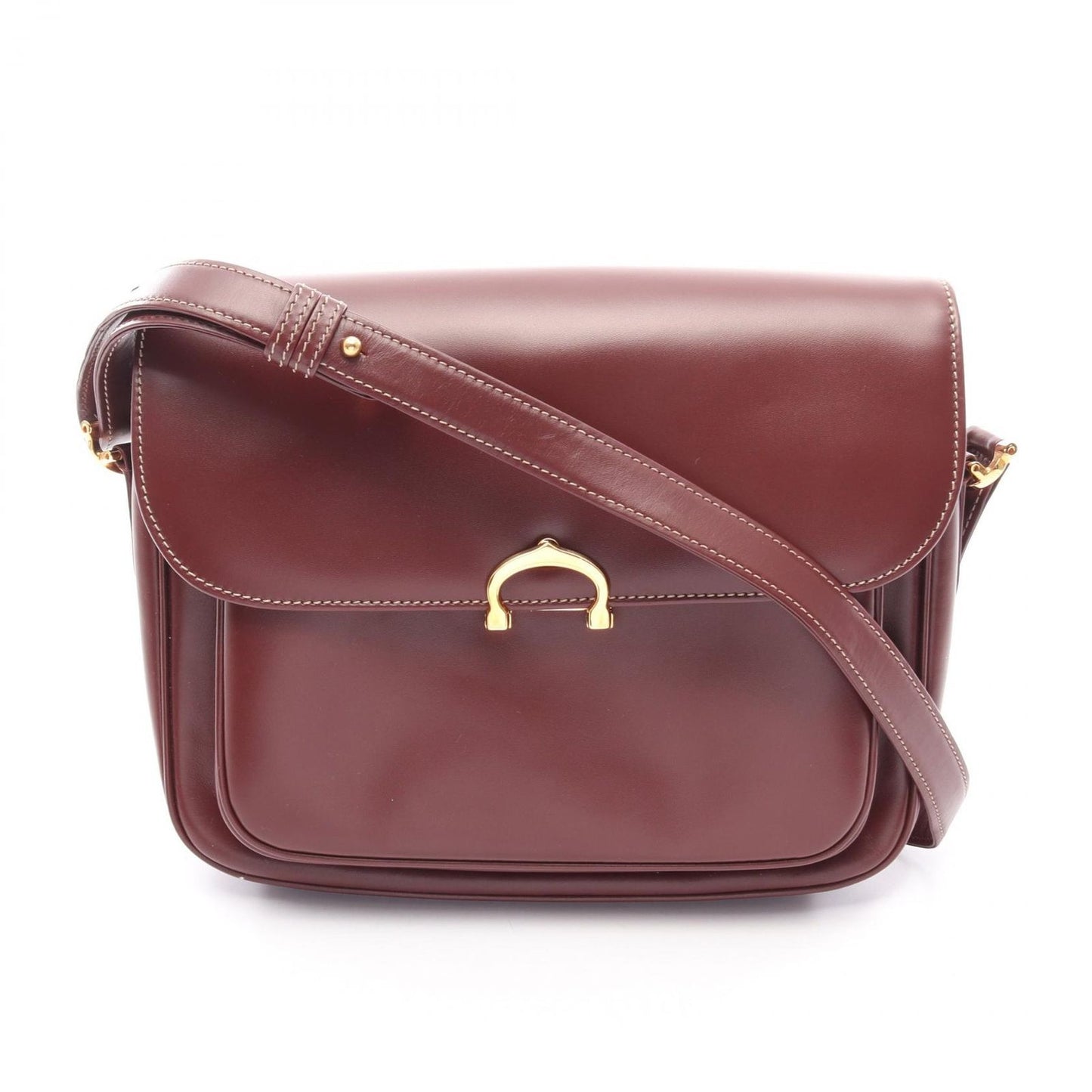 Cartier Shoulder Bag Must Line Bordeaux Leather