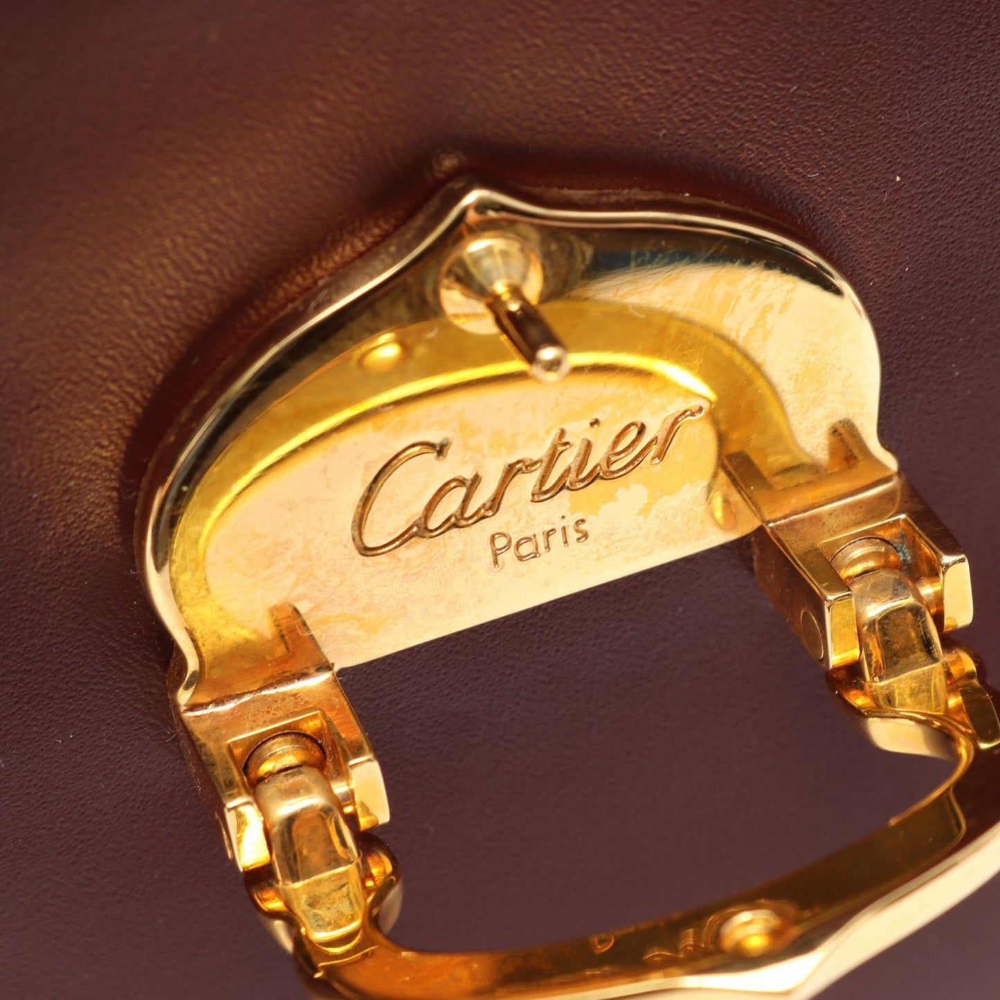 Cartier Shoulder Bag Must Line Bordeaux Leather — view 7