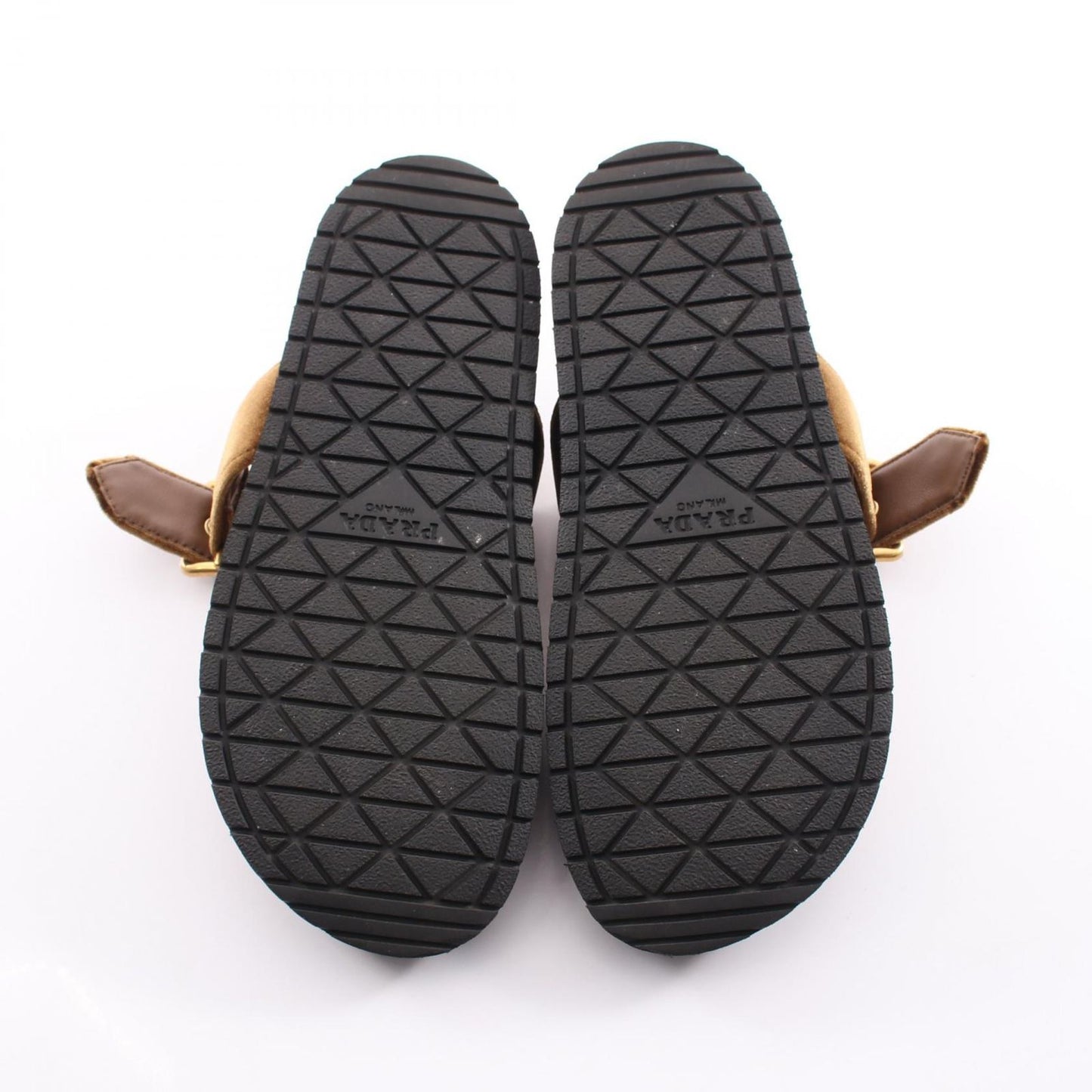 Prada Sandals Triangle Logo Fabric — view 4