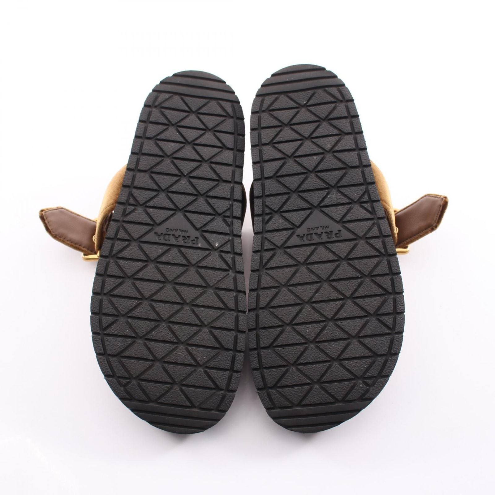 Prada Sandals Triangle Logo Fabric — view 4