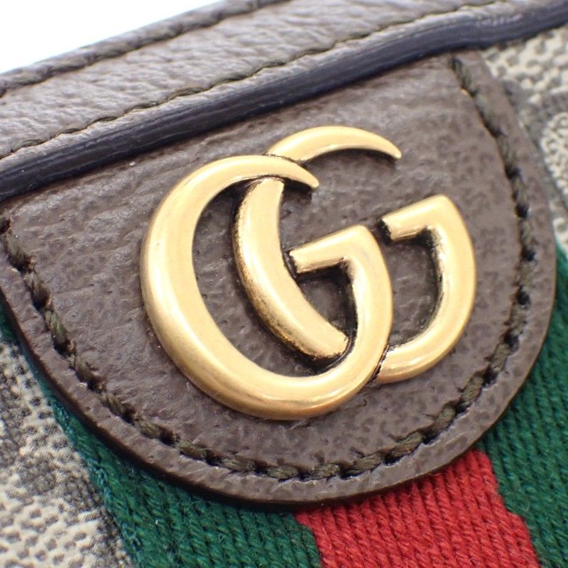 Gucci Double Ophidia Shoulder 2-Way Clutch GG Supreme Canvas Leather Brown — view 8