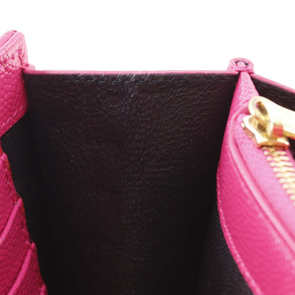 Saint Laurent Chain Shoulder Bag Quilted Leather Pink Wallet — view 7