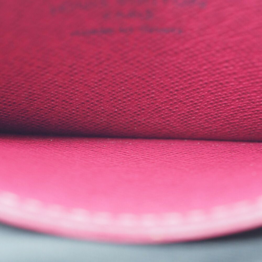 Louis Vuitton Monogram Card Case Holder Sample Brown Red — view 6