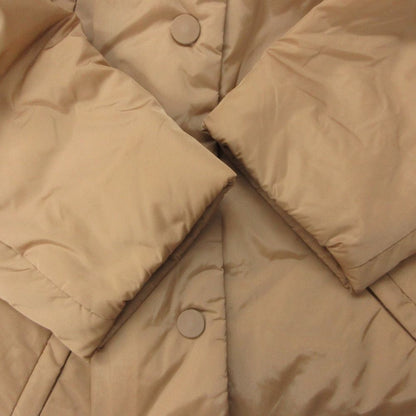 Max Mara S Coat with Alpaca Down Soutien Collar Beige — view 7