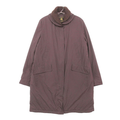 Loro Piana Coat Cashmere Rib Collar Storm System Wine