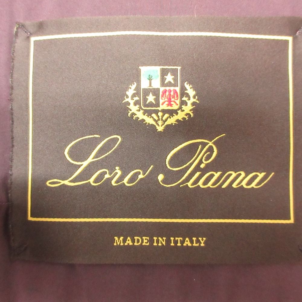 Loro Piana Coat Cashmere Rib Collar Storm System Wine — view 8