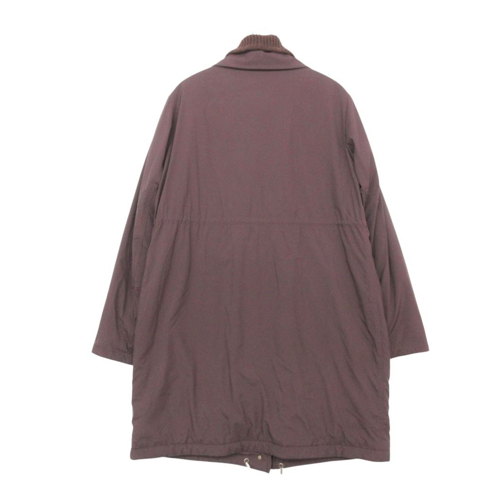 Loro Piana Coat Cashmere Rib Collar Storm System Wine — view 2