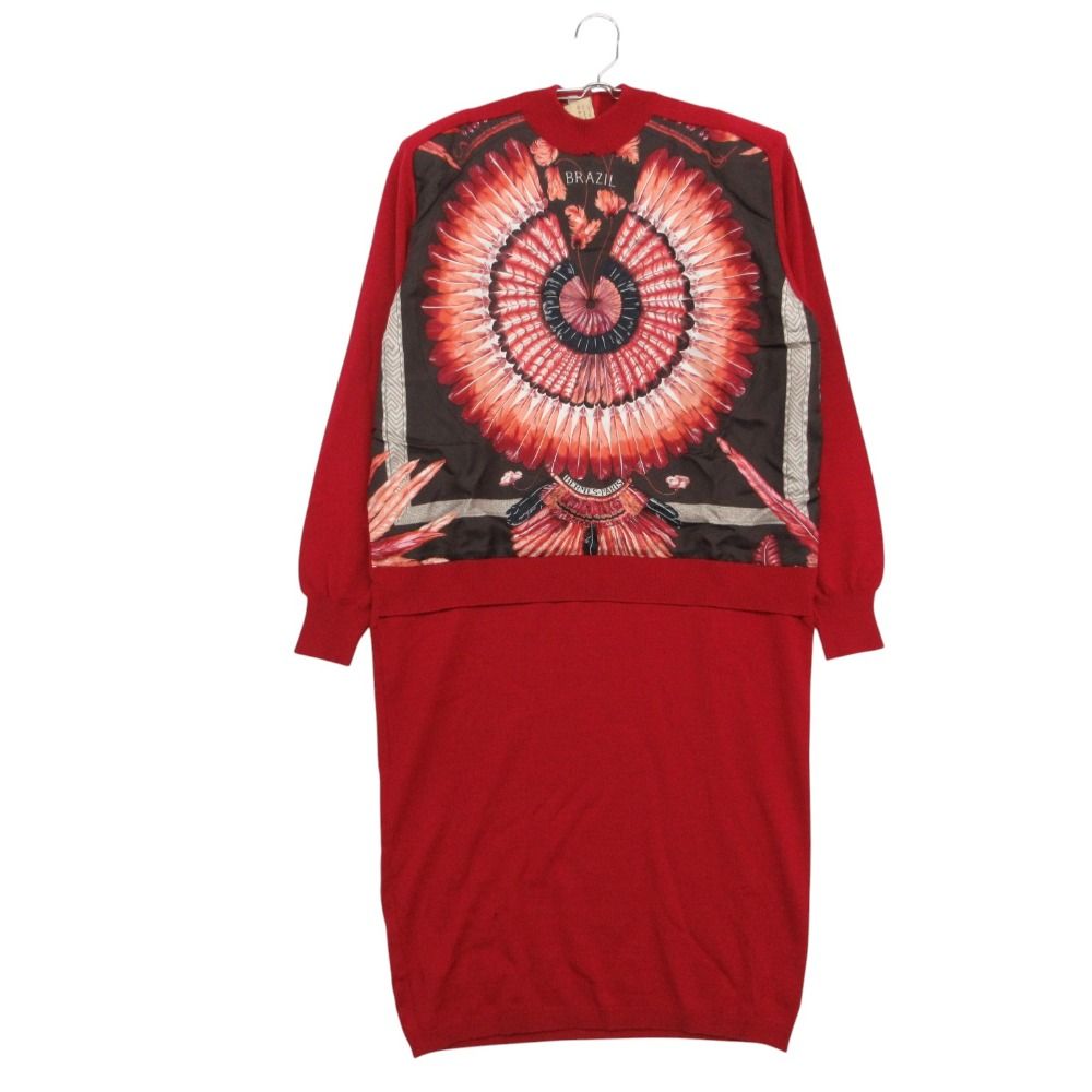 Hermes Dress Brazil High Neck Knit Long Sleeve