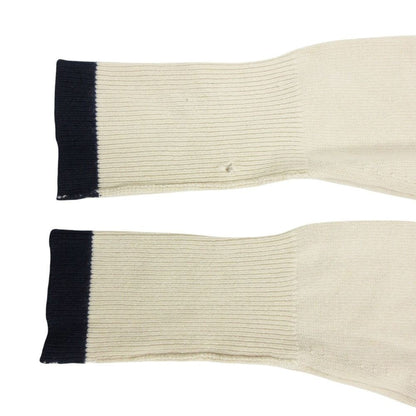 Chanel Cardigan 100% Pure Cashmere Bicolor Long Knit Neck Gold Button CC Logo — view 5