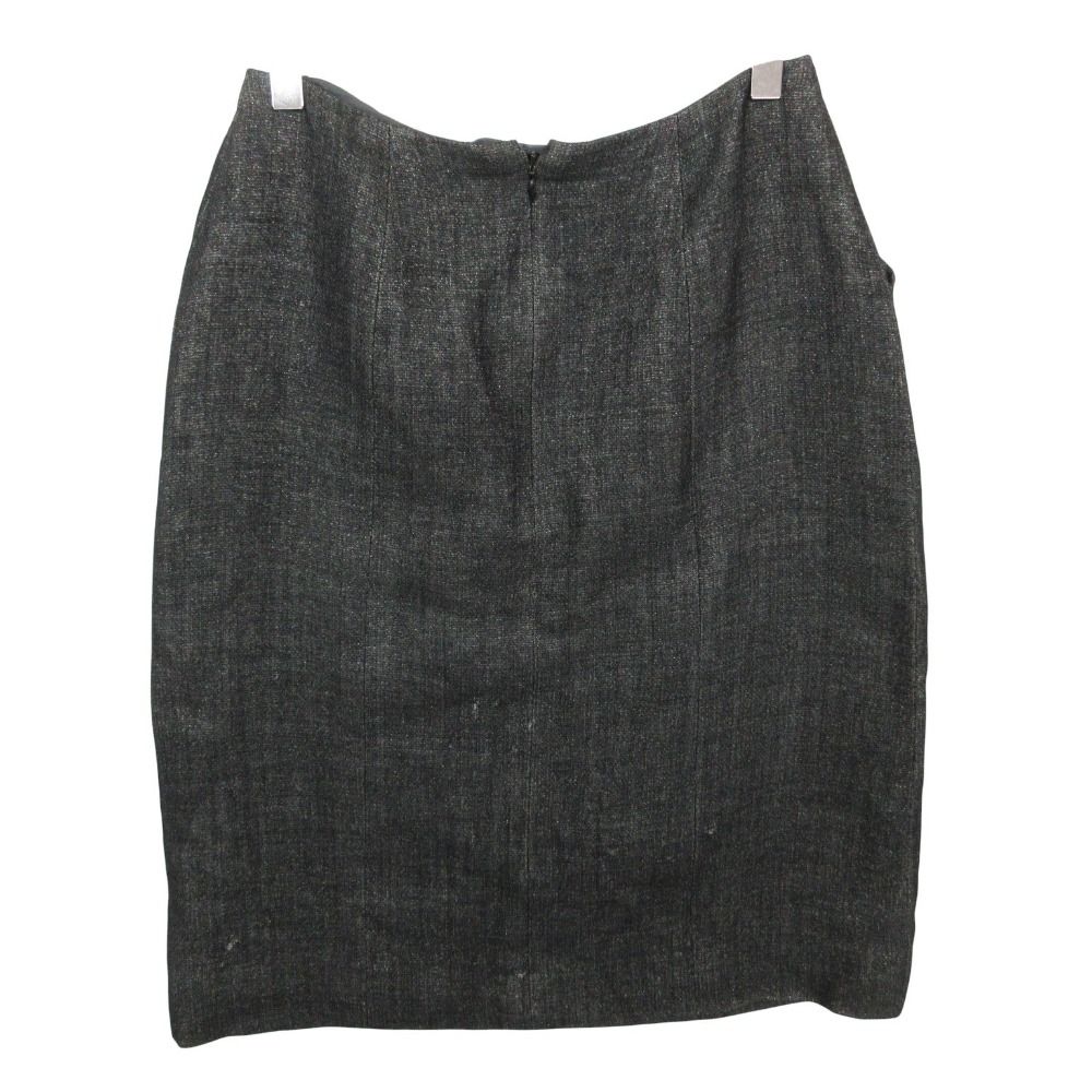Chanel Suits Vintage Skirt Dark Gray — view 5