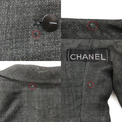Chanel Suits Vintage Skirt Dark Gray — view 8
