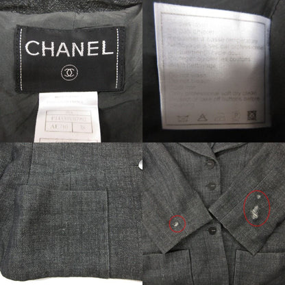 Chanel Suits Vintage Skirt Dark Gray — view 7