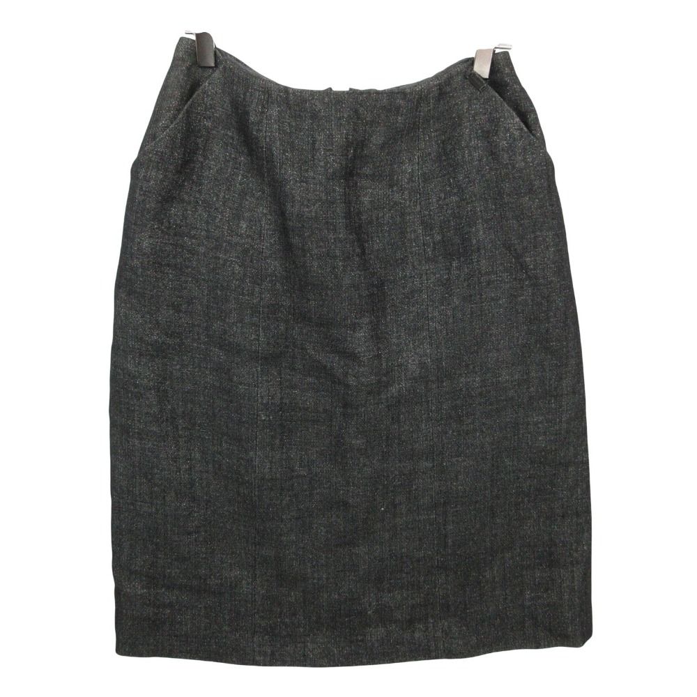 Chanel Suits Vintage Skirt Dark Gray — view 4