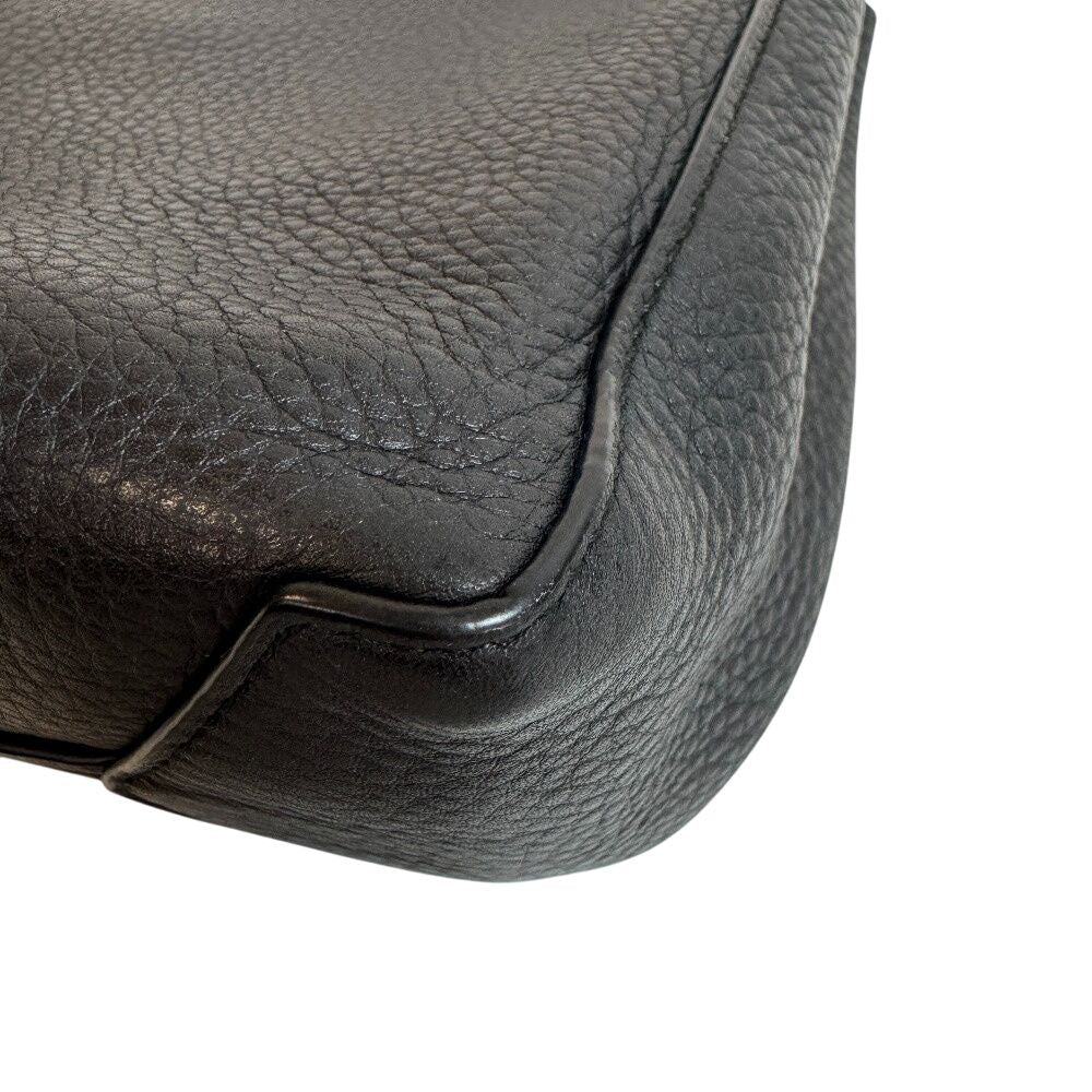 Tiffany & Co 2-Way Mini Tote Micro Leather Shoulder Bag Black — view 6