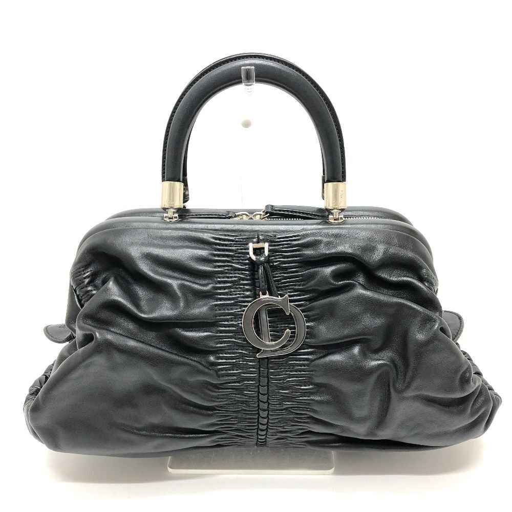 Dior Handbag Karenina CD Logo Leather Black