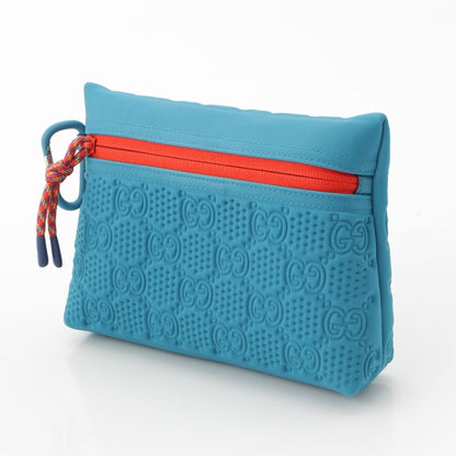 Gucci GG Scuba Small Clutch Pouch Blue — view 2