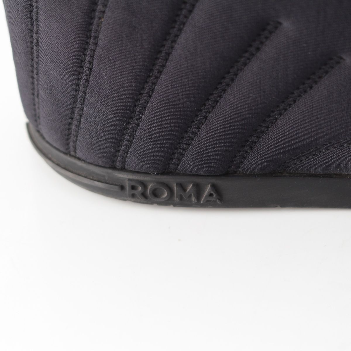 Fendi Fabric Logo Platform Sandals Black — view 8