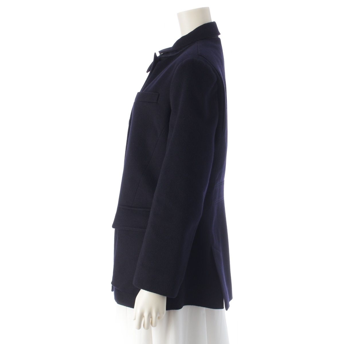 Loro Piana Cashmere Storm System Coat Navy 46 — view 3