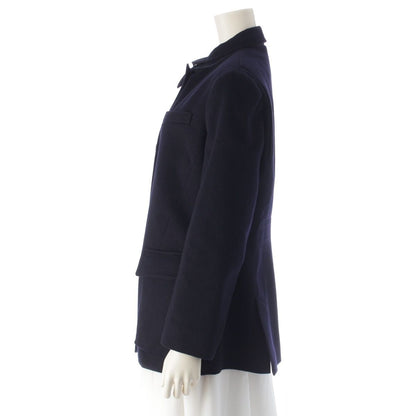 Loro Piana Cashmere Storm System Coat Navy 46 — view 3