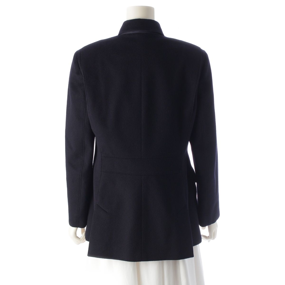 Loro Piana Cashmere Storm System Coat Navy 46 — view 4