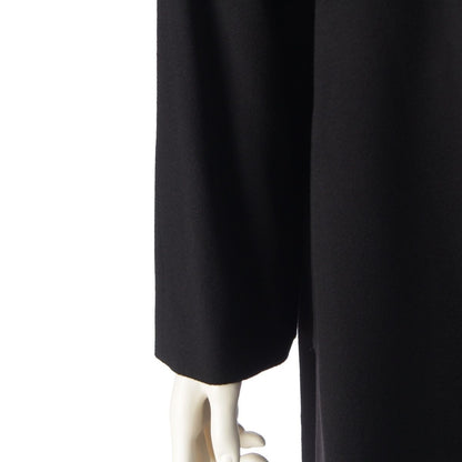 Loro Piana Cashmere Long Soutien Collar Coat Black 40 — view 6