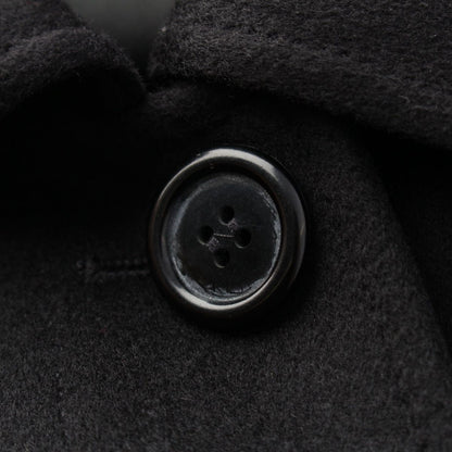 Loro Piana Cashmere Long Soutien Collar Coat Black 40 — view 8