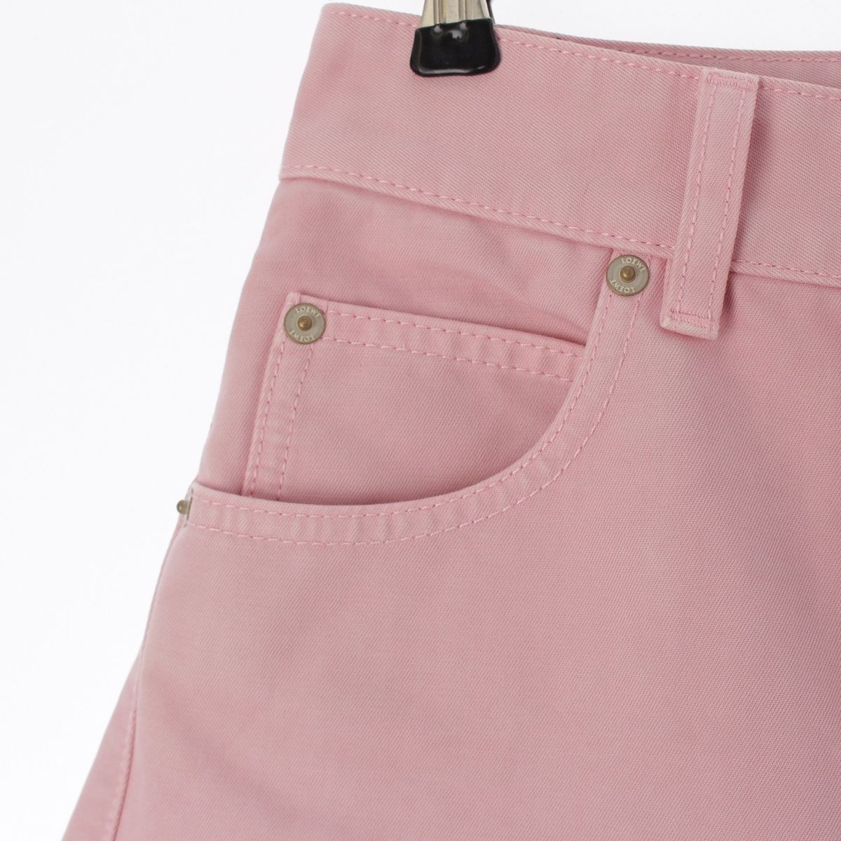 Loewe Barrel Cotton Trousers Pants Pink 32 — view 5