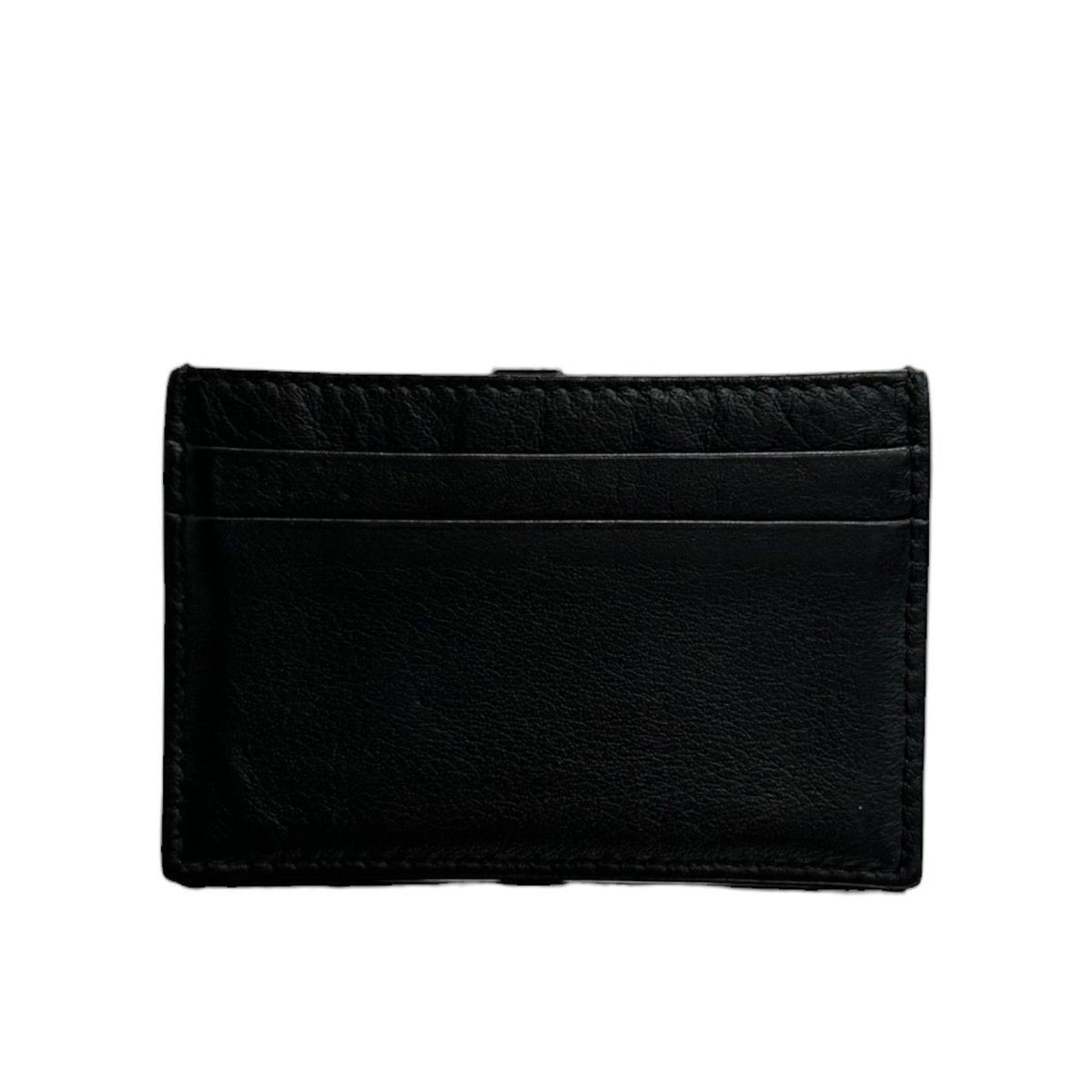 Balenciaga Black Leather Card Case — view 2