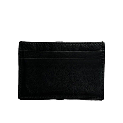 Balenciaga Black Leather Card Case — view 2