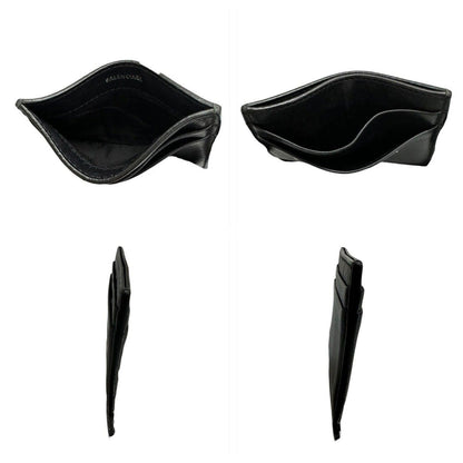 Balenciaga Black Leather Card Case — view 4