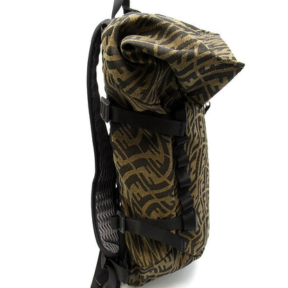 Fendi FF Vertigo Backpack Zucca Nylon Brown — view 5
