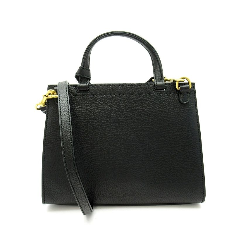 Gucci GG Marmont Top Handle Leather Shoulder Bag Black — view 4