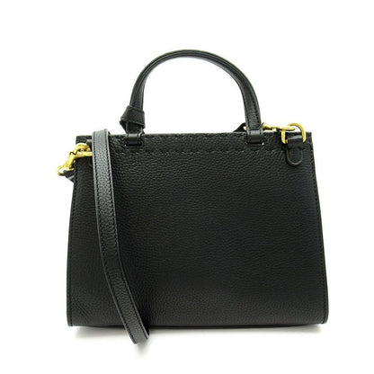 Gucci GG Marmont Top Handle Leather Shoulder Bag Black — view 4