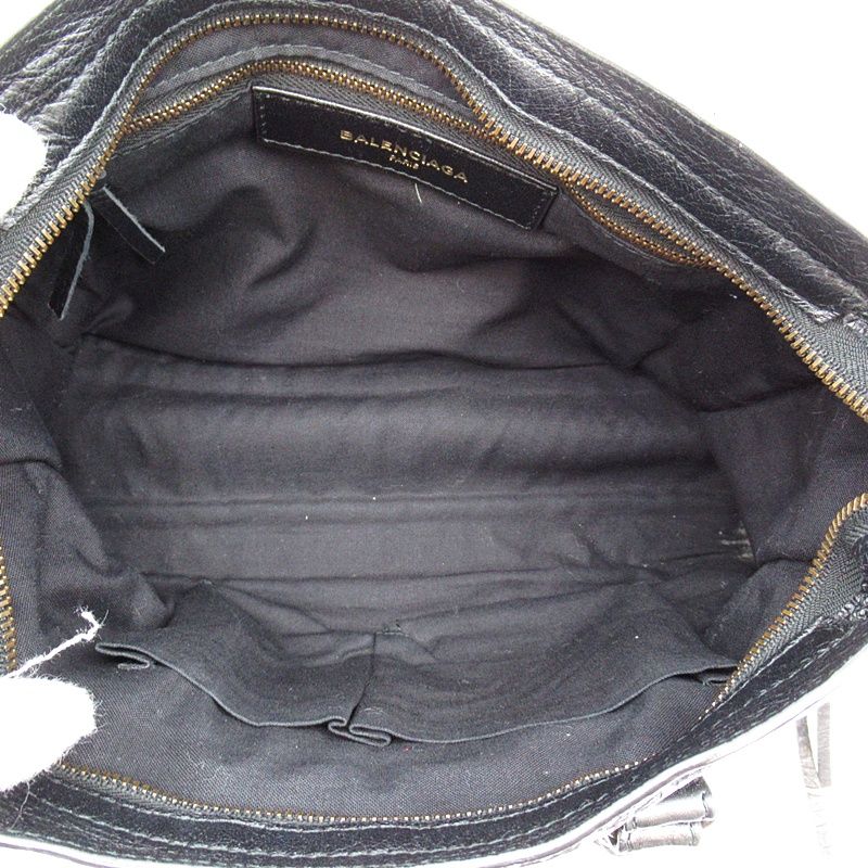 Balenciaga Classic City Graffiti Leather Handbag Black — view 7