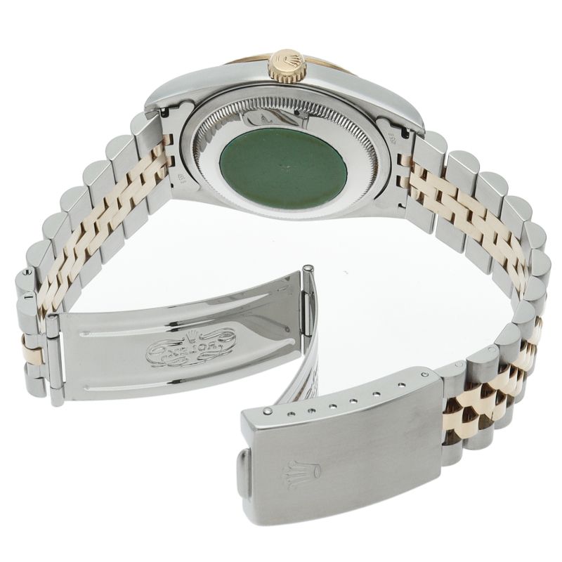 Rolex Datejust Watch Diamond 18K Yellow Gold SS Champagne Color — view 5