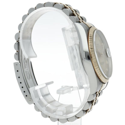 Rolex Datejust Watch Diamond 18K Yellow Gold SS Champagne Color — view 4